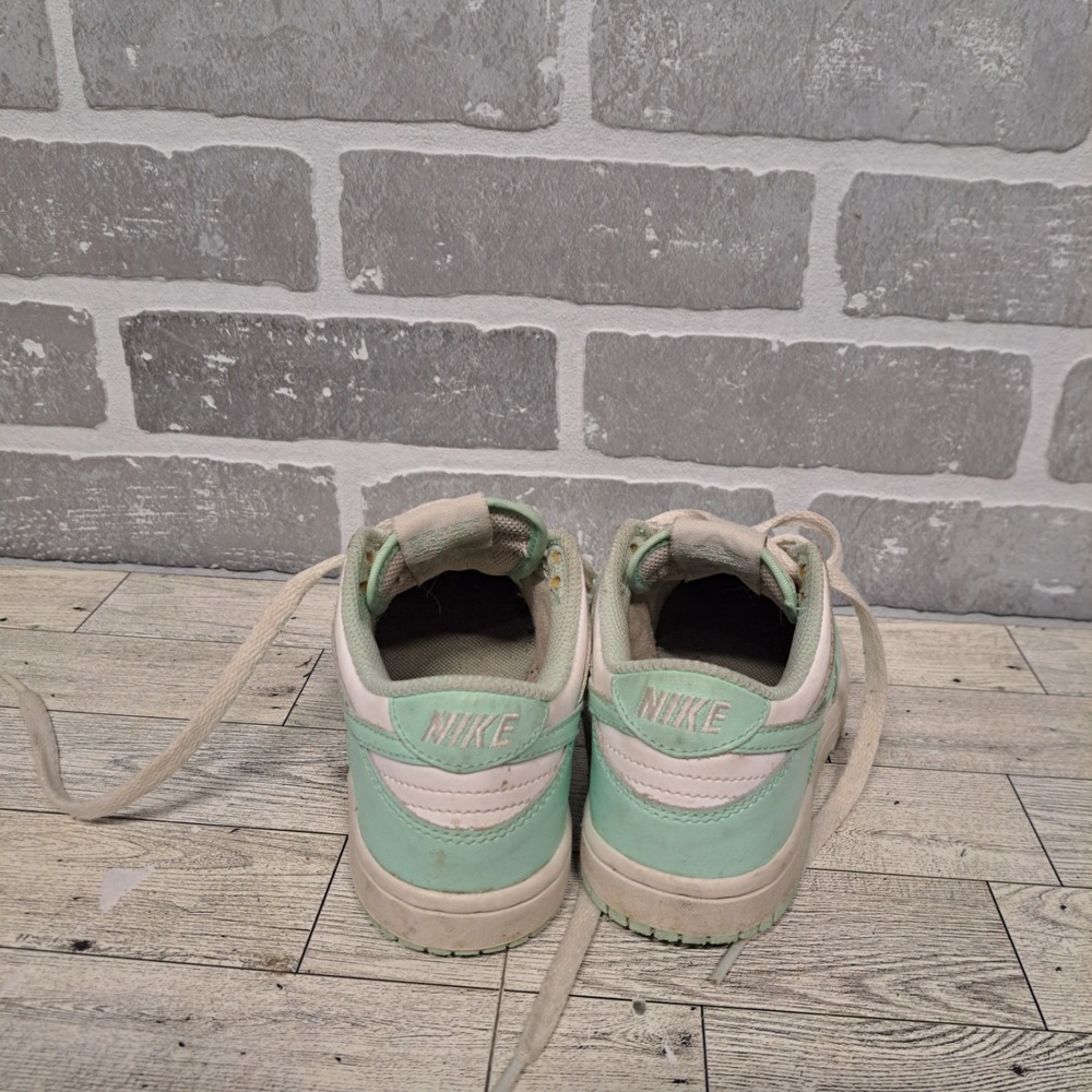 Nike Shoes Dunk Low Mint Foam Teal White Sneakers Size 1Y - Picture 8 of 11